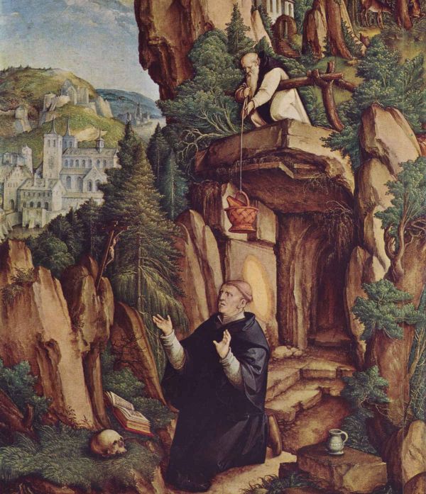 Benedikt i monah Romanus
